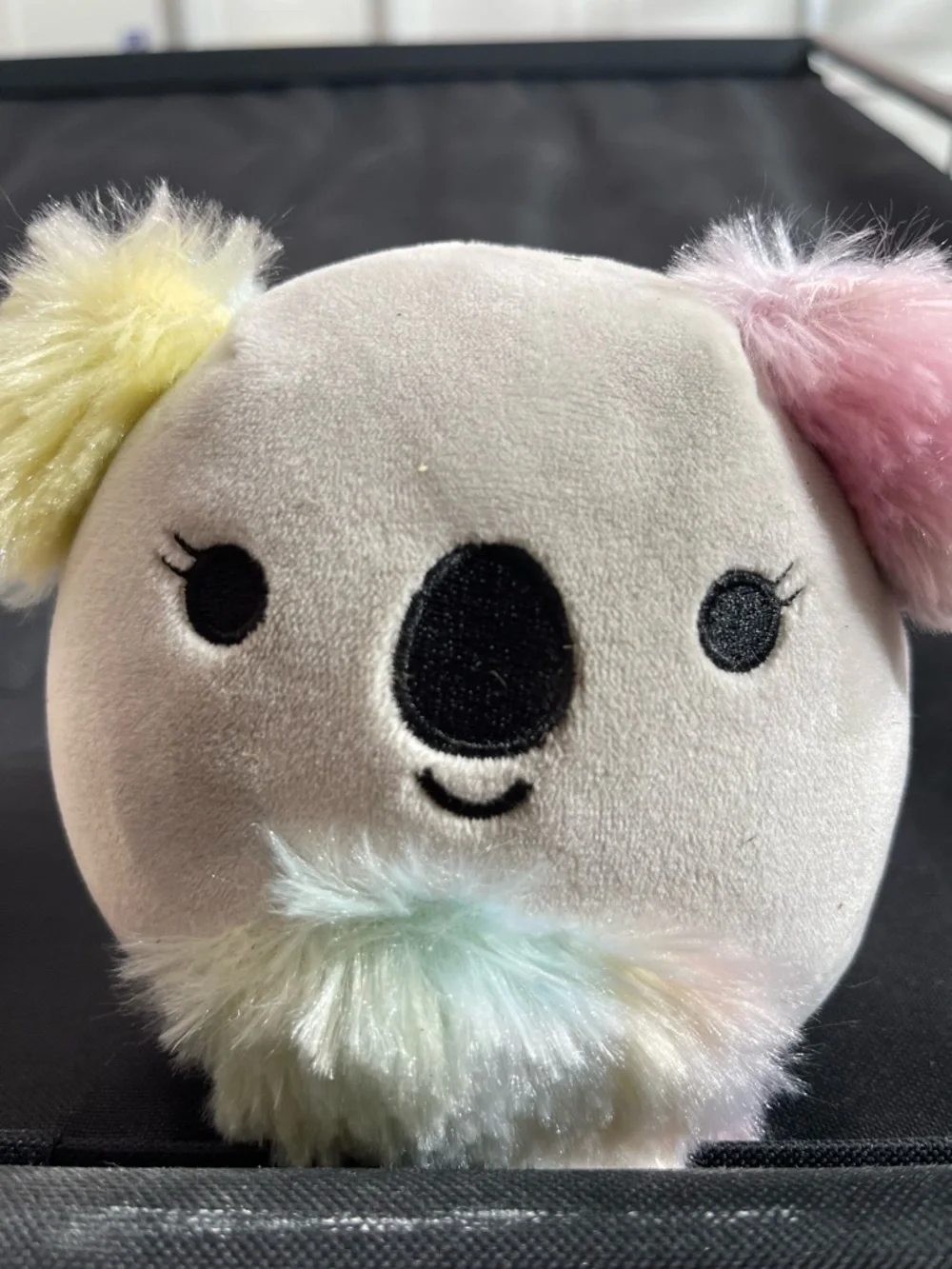 Lot. 2 Plush Koala Small Pet Toy - Pastel Yellow, Pink, Mint Accents